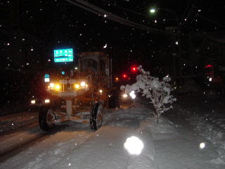 県道及び町道の除雪作業