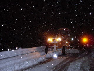 県道及び町道の除雪作業