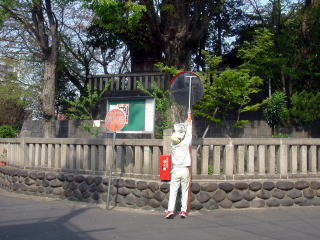 春の交通安全運動 カーブミラー点検･清掃